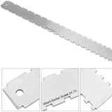 Maxbell Guitar Neck Notched Straight Ruler Versatile for Studios Workshops Musicians