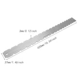 Maxbell Guitar Neck Notched Straight Ruler Versatile for Studios Workshops Musicians