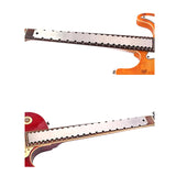 Maxbell Guitar Neck Notched Straight Ruler Versatile for Studios Workshops Musicians
