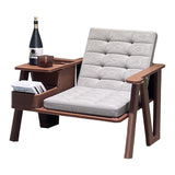 Maxbell 1: 12 Miniature Dollhouse Armchair End Table Accessories Decor Reading Chair