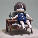 Maxbell 1: 12 Miniature Dollhouse Armchair End Table Accessories Decor Reading Chair