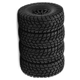 Maxbell 4 Easy Installation Sturdy Model Professional Tires for 1/10 Black Wheel Hub