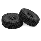 Maxbell 4 Easy Installation Sturdy Model Professional Tires for 1/10 Black Wheel Hub