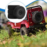Maxbell 4 Easy Installation Sturdy Model Professional Tires for 1/10 Black Wheel Hub
