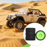 Maxbell 4 Pieces RC Wheel and Tire Spare Parts Replacement for 1/7 W233