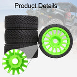 Maxbell 4 Pieces RC Wheel and Tire Spare Parts Replacement for 1/7 W233