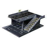 Maxbell 1/64 Parking Lot Diorama Micro Landscape Decor Decoration Showcase Organizer Style A