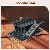 Maxbell 1/64 Parking Lot Diorama Micro Landscape Decor Decoration Showcase Organizer Style A