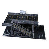 Maxbell 1/64 Parking Lot Diorama Micro Landscape Decor Decoration Showcase Organizer Style B