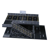 Maxbell 1/64 Parking Lot Diorama Micro Landscape Decor Decoration Showcase Organizer Style B