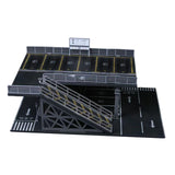 Maxbell 1/64 Parking Lot Diorama Micro Landscape Decor Decoration Showcase Organizer Style B