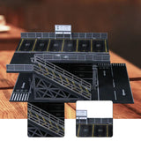 Maxbell 1/64 Parking Lot Diorama Micro Landscape Decor Decoration Showcase Organizer Style B