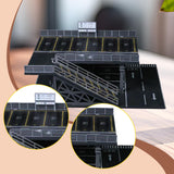 Maxbell 1/64 Parking Lot Diorama Micro Landscape Decor Decoration Showcase Organizer Style B