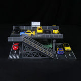 Maxbell 1/64 Parking Lot Diorama Micro Landscape Decor Decoration Showcase Organizer Style B