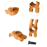 Maxbell 2Pcs 1:14 Scale RC Rear Axle Seat Accessory Replacement for 14211