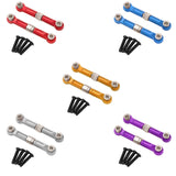 Maxbell 2Pcs 1:14 RC Car Steering Linkage Spare Steering Rod for 14211 RC Car Trucks Red