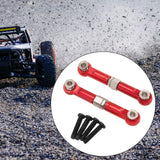 Maxbell 2Pcs 1:14 RC Car Steering Linkage Spare Steering Rod for 14211 RC Car Trucks Red