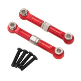 Maxbell 2Pcs 1:14 RC Car Steering Linkage Spare Steering Rod for 14211 RC Car Trucks Red
