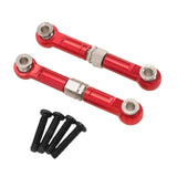Maxbell 2Pcs 1:14 RC Car Steering Linkage Spare Steering Rod for 14211 RC Car Trucks Red