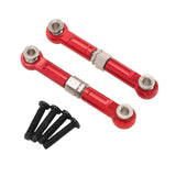 Maxbell 2Pcs 1:14 RC Car Steering Linkage Spare Steering Rod for 14211 RC Car Trucks Red