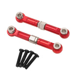 Maxbell 2Pcs 1:14 RC Car Steering Linkage Spare Steering Rod for 14211 RC Car Trucks Red