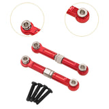 Maxbell 2Pcs 1:14 RC Car Steering Linkage Spare Steering Rod for 14211 RC Car Trucks Red