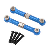 Maxbell 2Pcs 1:14 RC Car Steering Linkage Spare Steering Rod for 14211 RC Car Trucks Blue