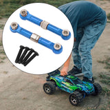 Maxbell 2Pcs 1:14 RC Car Steering Linkage Spare Steering Rod for 14211 RC Car Trucks Blue