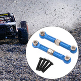 Maxbell 2Pcs 1:14 RC Car Steering Linkage Spare Steering Rod for 14211 RC Car Trucks Blue