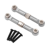 Maxbell 2Pcs 1:14 RC Car Steering Linkage Spare Steering Rod for 14211 RC Car Trucks Silver