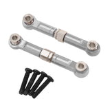Maxbell 2Pcs 1:14 RC Car Steering Linkage Spare Steering Rod for 14211 RC Car Trucks Silver