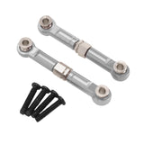 Maxbell 2Pcs 1:14 RC Car Steering Linkage Spare Steering Rod for 14211 RC Car Trucks Silver