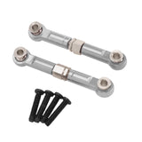 Maxbell 2Pcs 1:14 RC Car Steering Linkage Spare Steering Rod for 14211 RC Car Trucks Silver