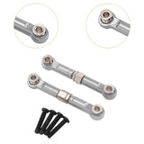Maxbell 2Pcs 1:14 RC Car Steering Linkage Spare Steering Rod for 14211 RC Car Trucks Silver