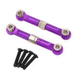 Maxbell 2Pcs 1:14 RC Car Steering Linkage Spare Steering Rod for 14211 RC Car Trucks Violet