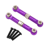 Maxbell 2Pcs 1:14 RC Car Steering Linkage Spare Steering Rod for 14211 RC Car Trucks Violet