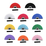 Maxbell Folding Fan Decorative Boots on The Ground Fan for Festival Carnival Red