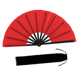 Maxbell Folding Fan Decorative Boots on The Ground Fan for Festival Carnival Red