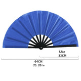 Maxbell Folding Fan Decorative Boots on The Ground Fan for Festival Carnival Blue