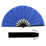 Maxbell Folding Fan Decorative Boots on The Ground Fan for Festival Carnival Blue