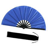 Maxbell Folding Fan Decorative Boots on The Ground Fan for Festival Carnival Blue