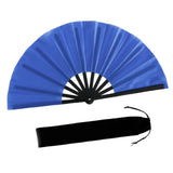 Maxbell Folding Fan Decorative Boots on The Ground Fan for Festival Carnival Blue