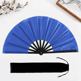 Maxbell Folding Fan Decorative Boots on The Ground Fan for Festival Carnival Blue