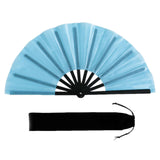 Maxbell Folding Fan Decorative Boots on The Ground Fan for Festival Carnival Light Blue