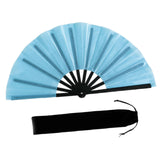 Maxbell Folding Fan Decorative Boots on The Ground Fan for Festival Carnival Light Blue