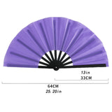 Maxbell Folding Fan Decorative Boots on The Ground Fan for Festival Carnival Purple