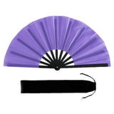 Maxbell Folding Fan Decorative Boots on The Ground Fan for Festival Carnival Purple