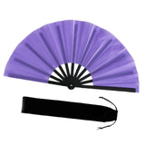 Maxbell Folding Fan Decorative Boots on The Ground Fan for Festival Carnival Purple