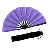 Maxbell Folding Fan Decorative Boots on The Ground Fan for Festival Carnival Purple