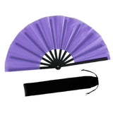 Maxbell Folding Fan Decorative Boots on The Ground Fan for Festival Carnival Purple